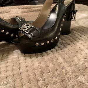 Michael Kors charm wedges